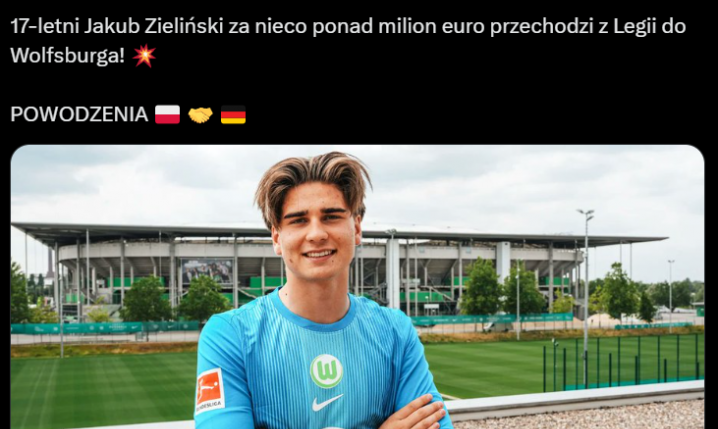 HIT! Legia sprzedała piłkarza BEZ DEBIUTU w pierwszym zespole za MILION EURO!